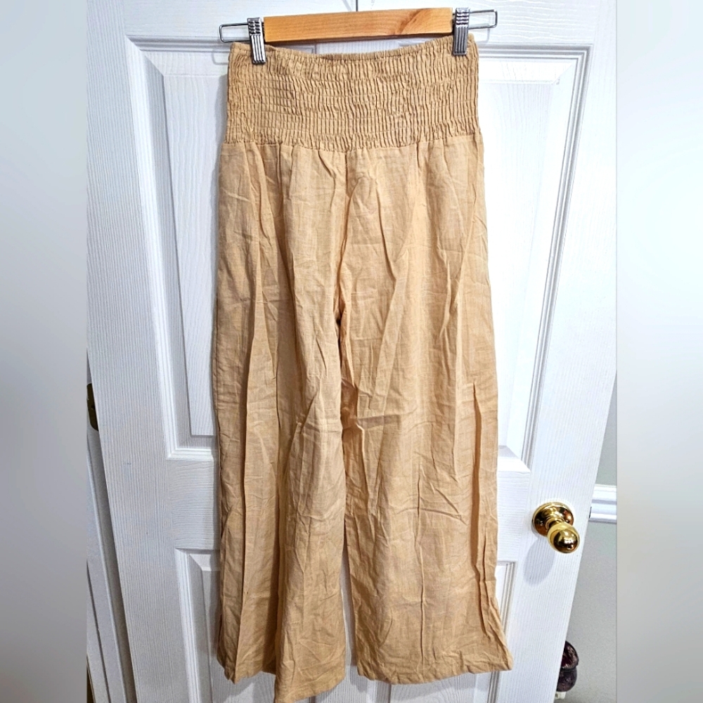 Tan Linen Pants